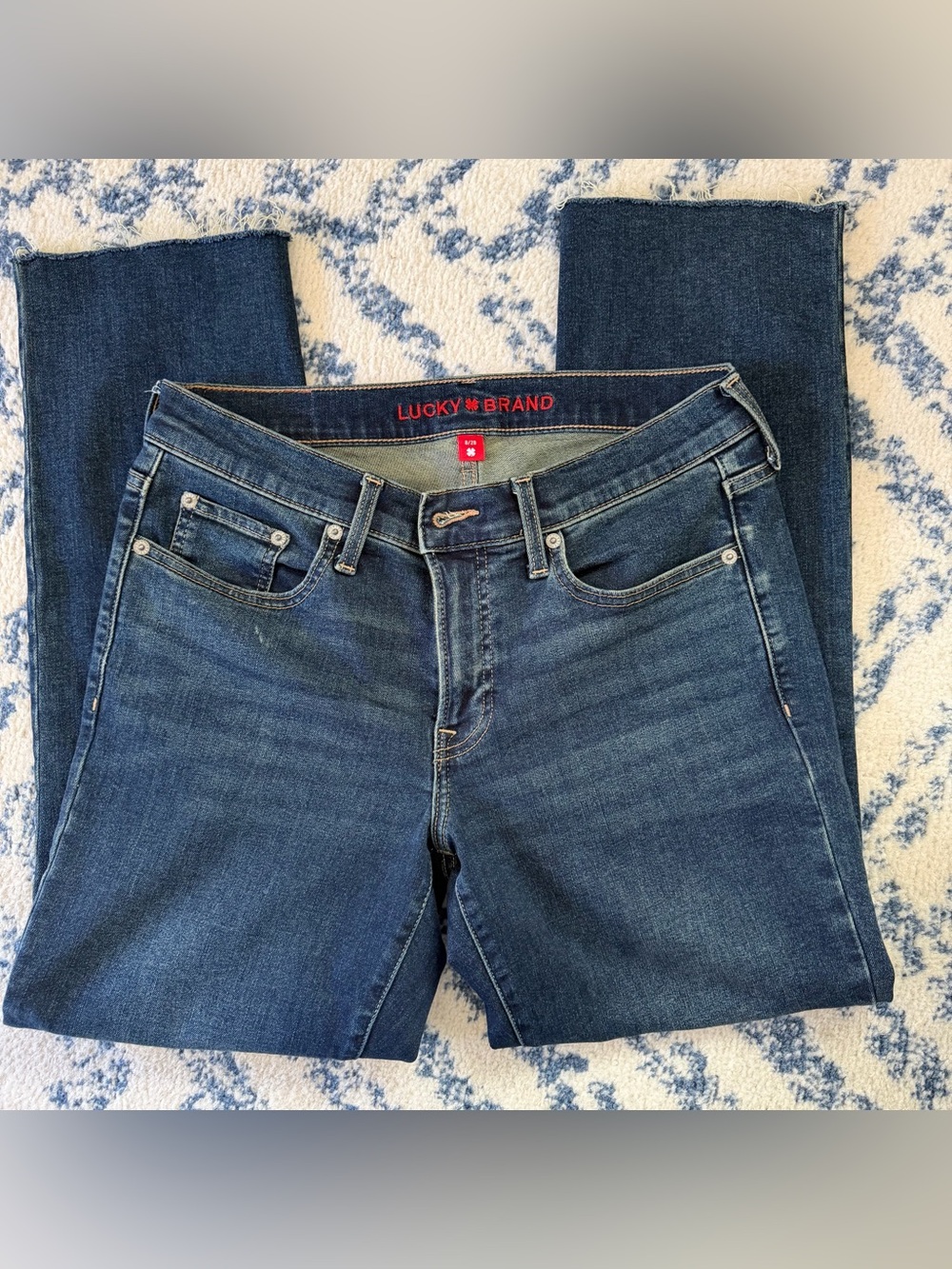 Lucky Brand Dark Blue Straight Leg Jeans